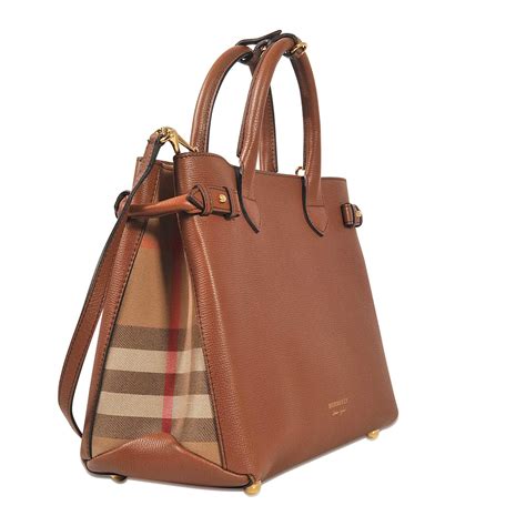 burberry dark brown leather bag